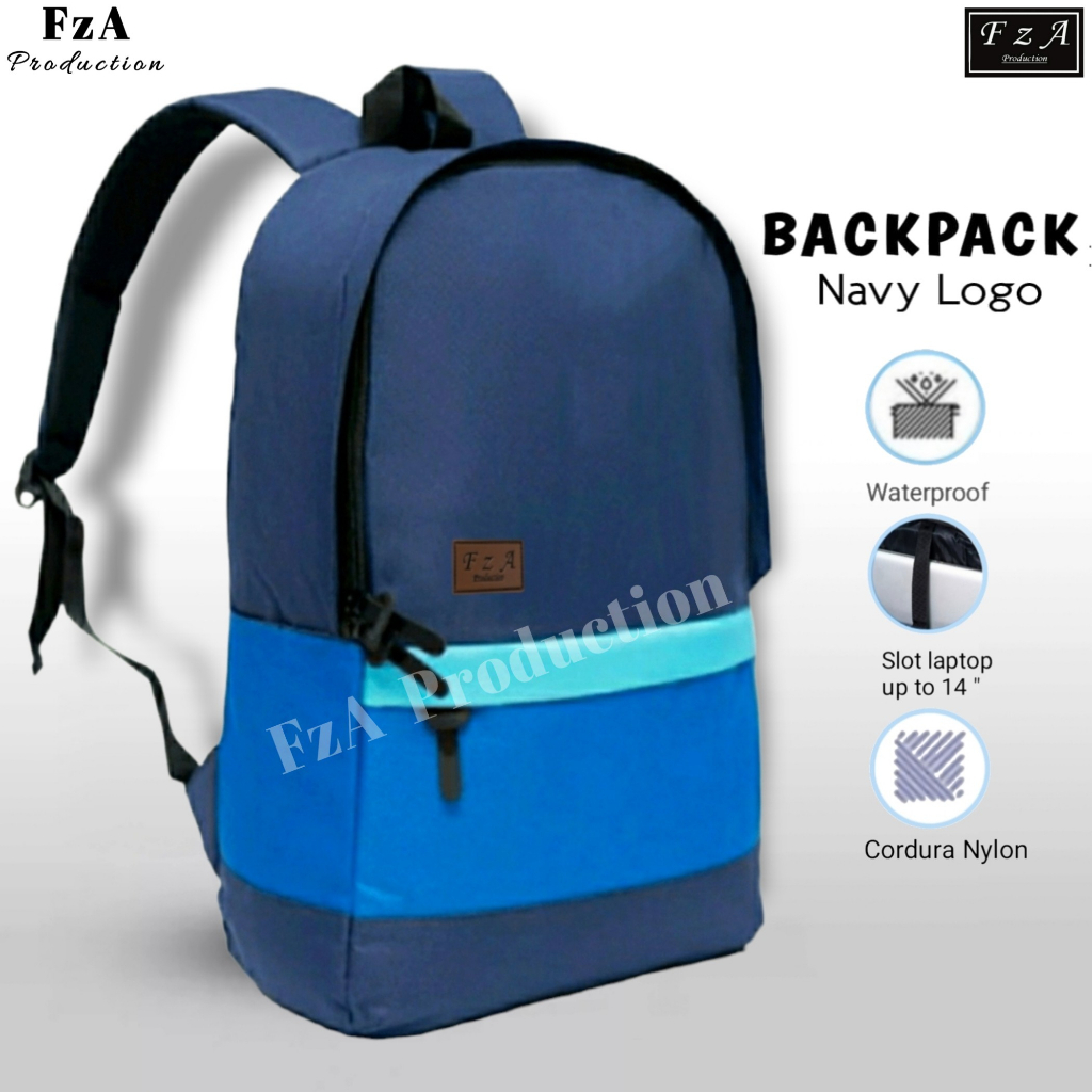 FzA Official - Tas Ransel Distro Original Casual pria Wanita / Tas Ransel Laptop / Backpack Sekolah Kuliah Distro Original Tas Punggung Laptop - NLSL