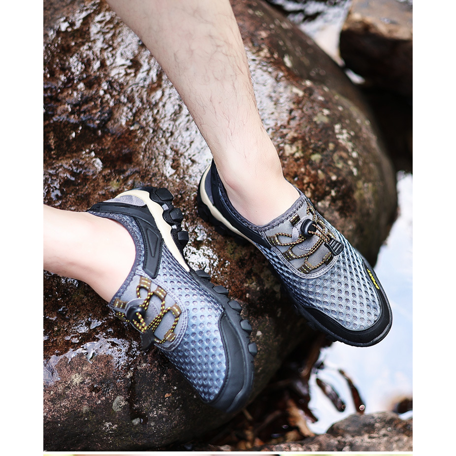 Leedoo Sepatu Hiking Pria Kasual Sepatu Sneakers Sepatu Gunung Outdoor Adventure Touring Shoes MH205