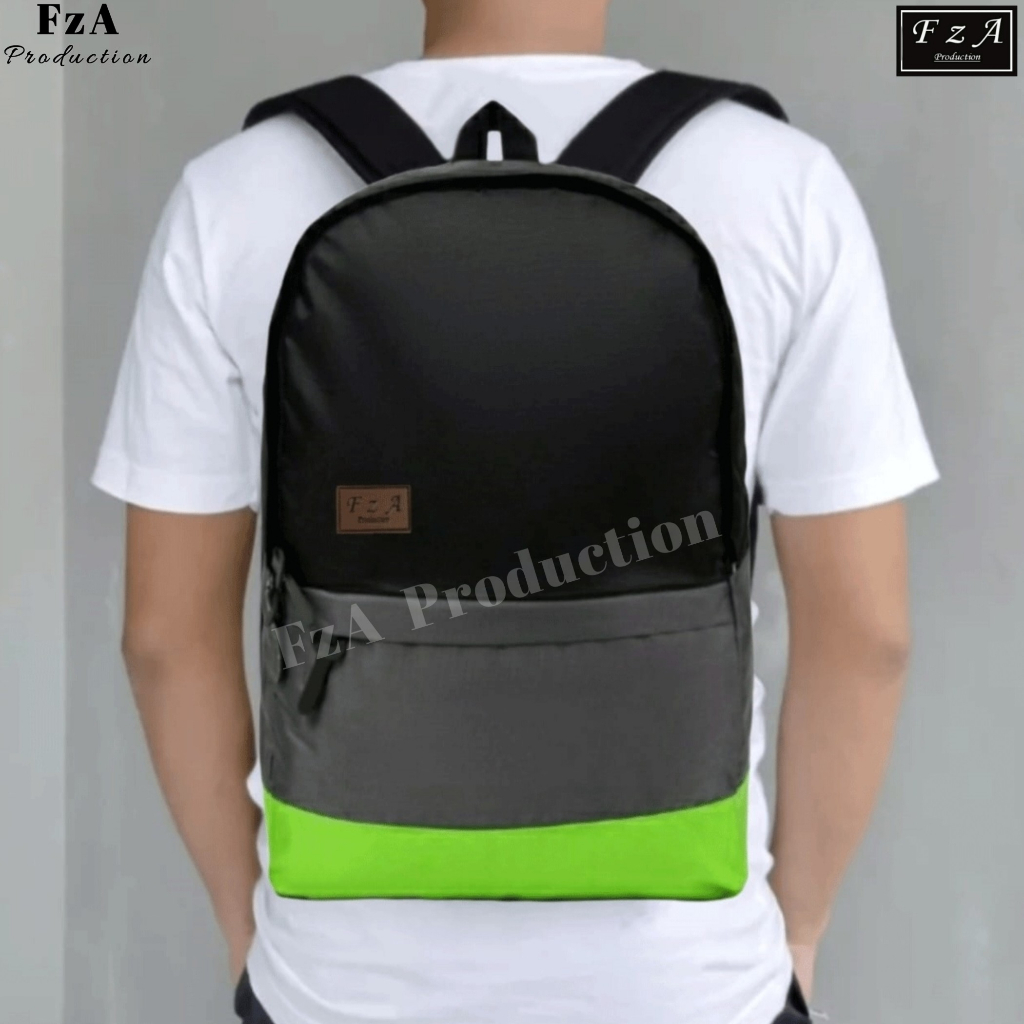 FzA Official - Tas Ransel Gendong Laptop Distro Sekolah Kuliah Pria Wanita Backpack Original Tas Punggung Laptop - BGNSL