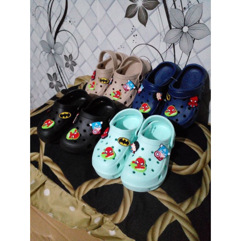 COLLIN- Sandal slop baim kecil untuk anak laki2 yg bermotif gambar -gambat size 24- 29