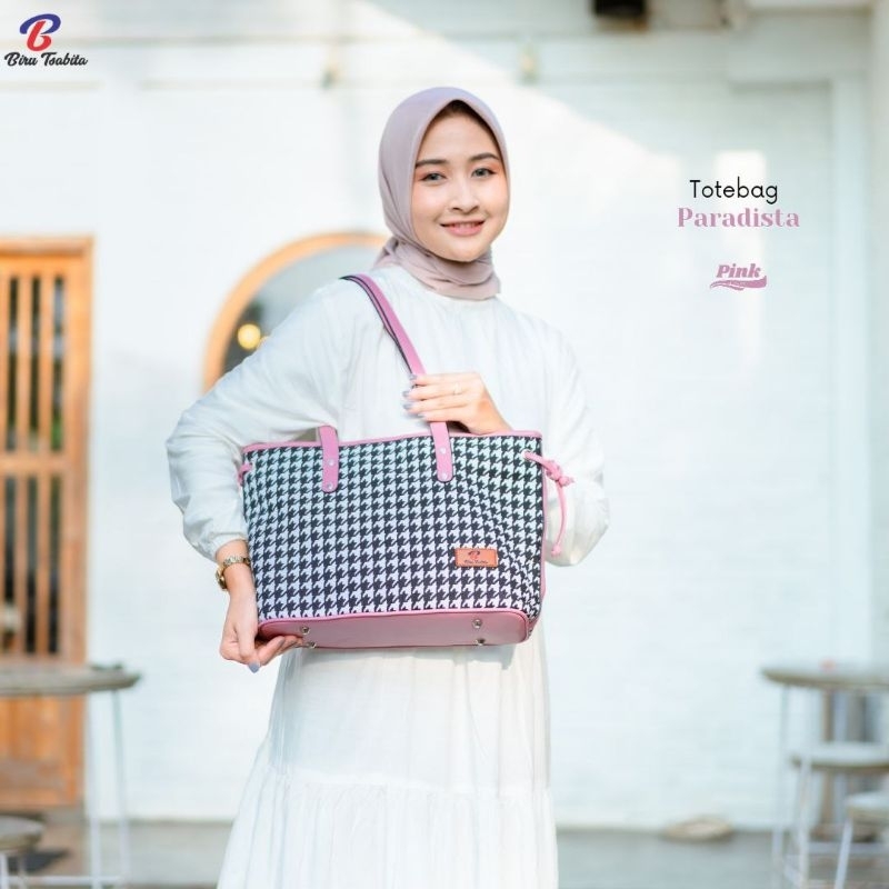 PARADISTA TOTEBAG BY BIRU TSABITA BAHAN KANVAS PREMIUM TAS KERJA KANTOR KULIAH