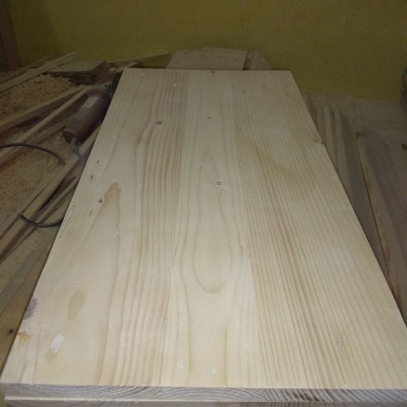 Papan kayu jati belanda / daun meja 100x50 / papan sambung kayu