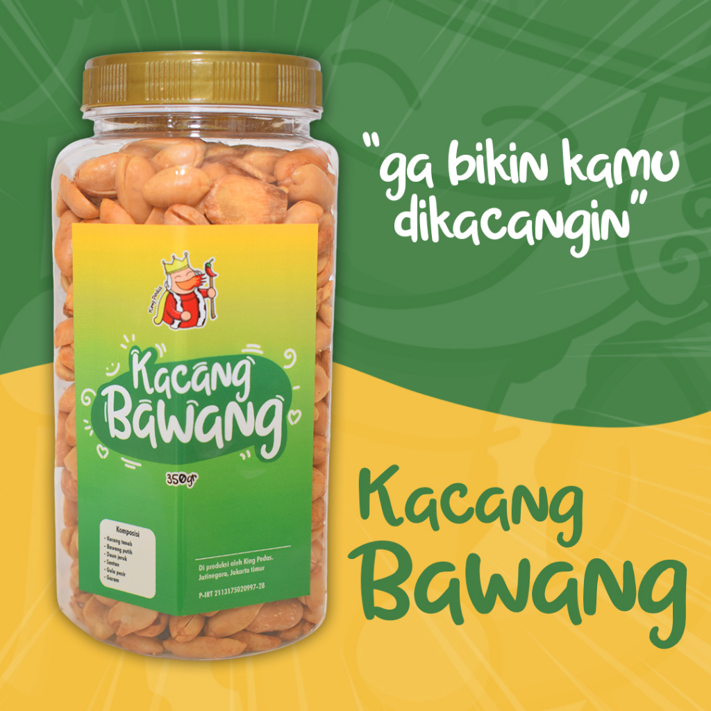 

King Pedas: Kacang Bawang 350g