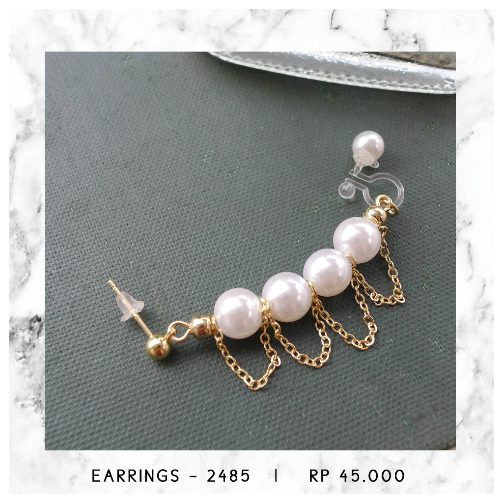 EARCUFF MUTIARA - 2485 (DIPAKAI DI SISI KANAN)