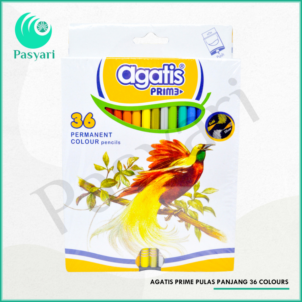 

AGATIS PRIME PENSIL WARNA / PULAS Panjang 36 colours