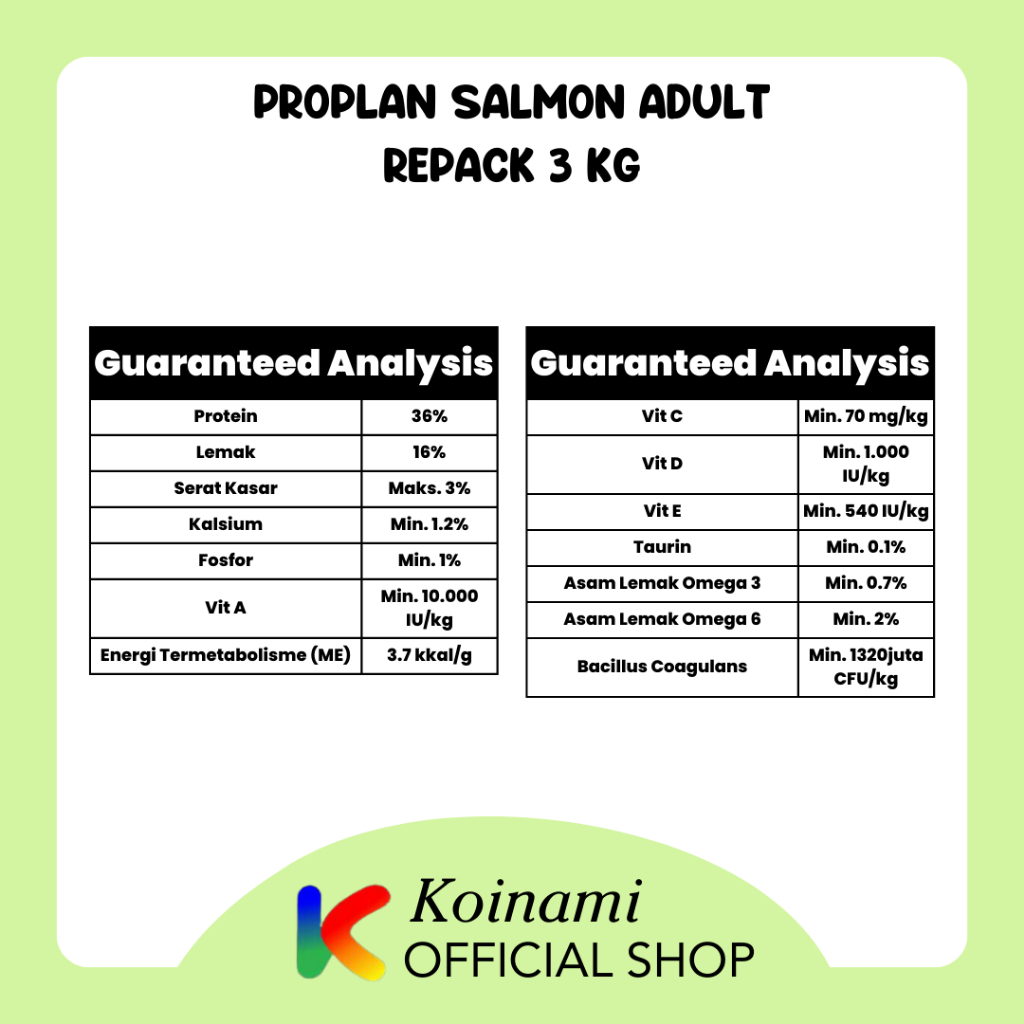 PROPLAN SALMON 3 KG ADULT / MAKANAN KUCING / CAT FOOD