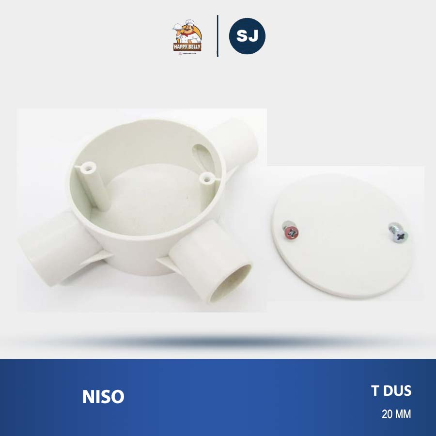 NISO T DUS / T DOS / T-DUS CABANG 3 20 MM PUTIH