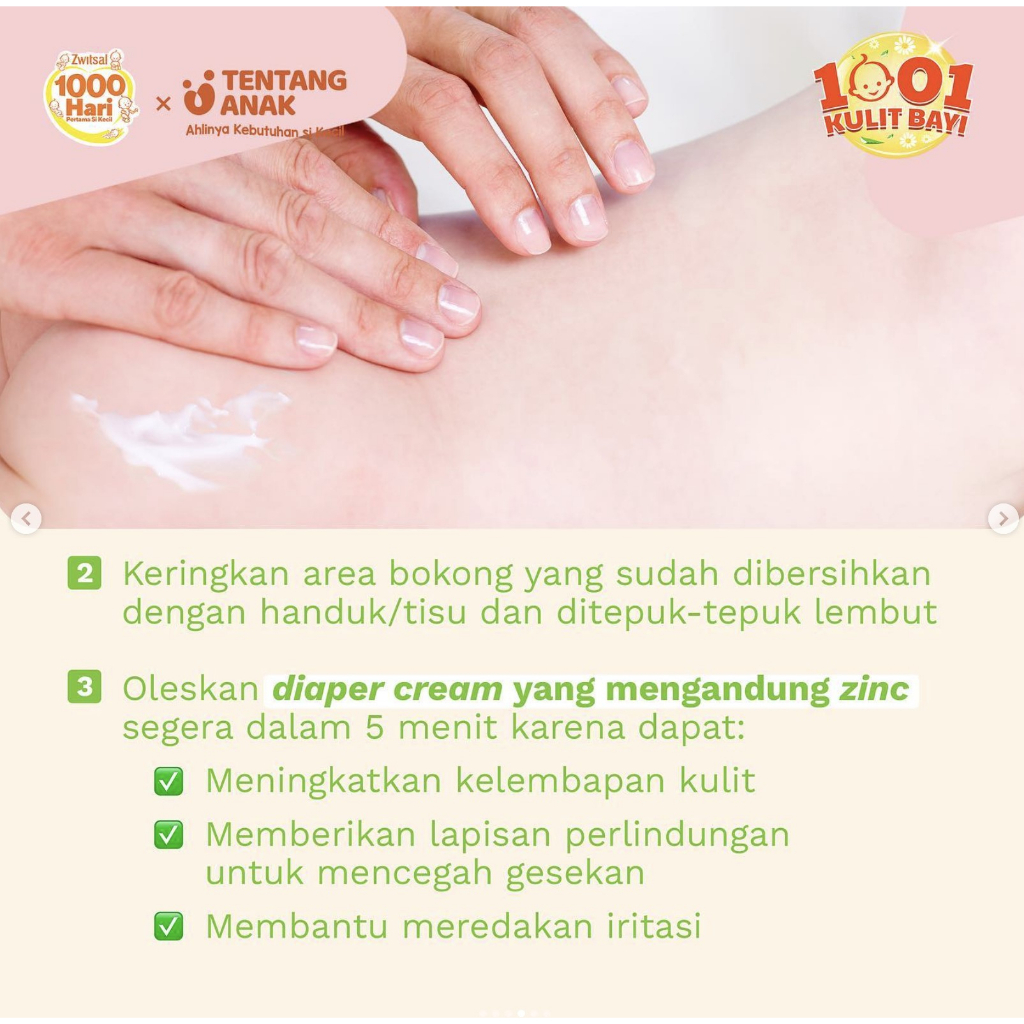 ZWITSAL Extra Care 50 / 100 gr BABY CREAM Daily Diaper Cream switsal melindungi kulit dari iritasi krim ruam popok zinc