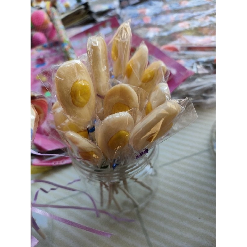 

permen lollipop bentuk telor /pax