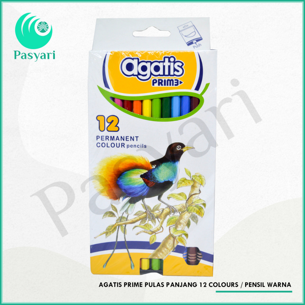 

AGATIS PRIME PULAS PANJANG 12 COLOURS / PENSIL WARNA