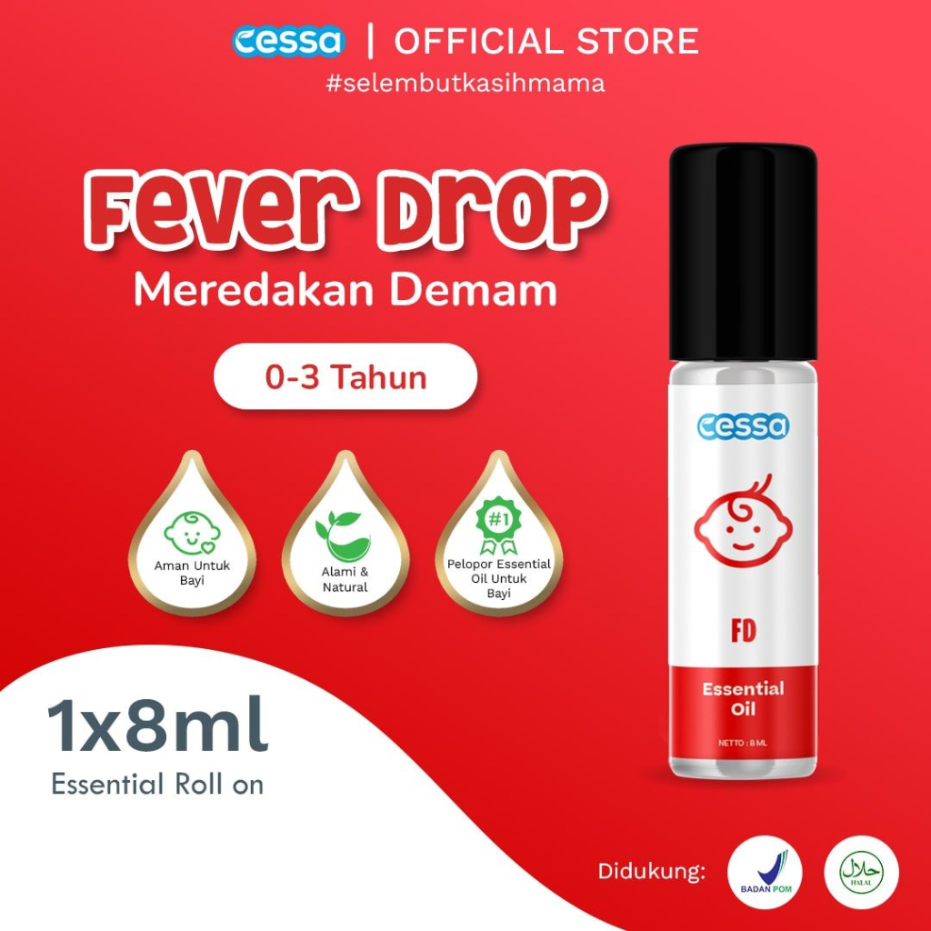 Makassar! PROMO Cessa Cough and Flu essential oil 0-2 thn