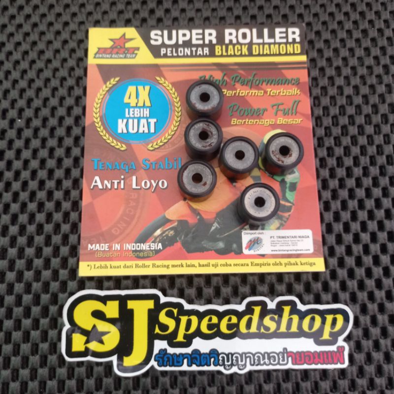 roller BRT 9gram MIO MIO J SOUL GT FINO NOUVO X RIDE, ROLLER BINTANG RACING TEAM 9GRAM YAMAHA