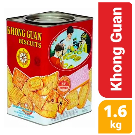 

Khong Guan Kaleng 1600 gr - Biskuit 1.6kg bukan marie regal