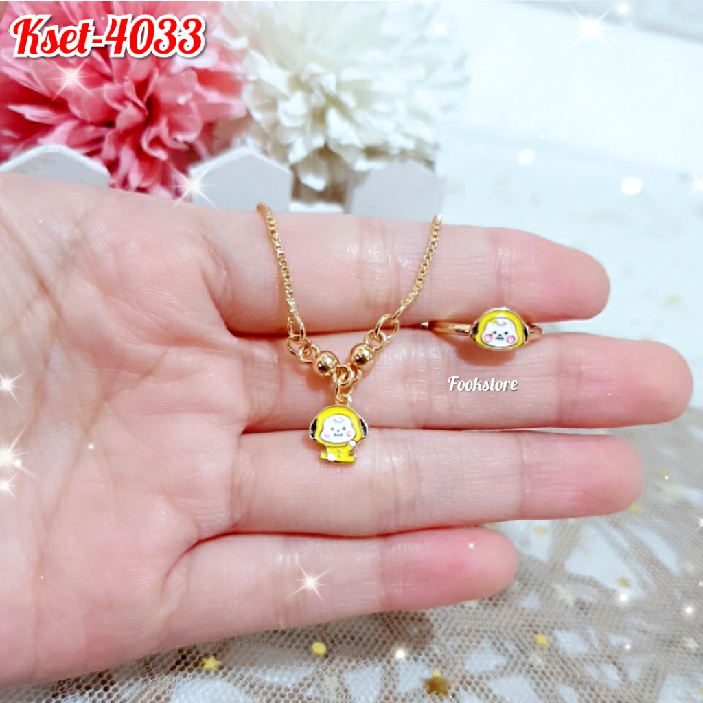 TERLARIS SET KALUNG ANAK GRATIS ANTING CANTIK/CINCIN