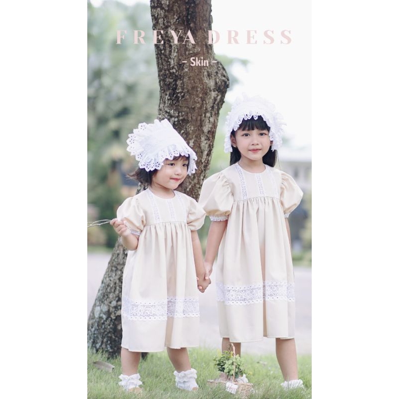 FREYA Dress by ShanKids / Korean Dress / Dress Natal / Tunik anak / Dress Renda