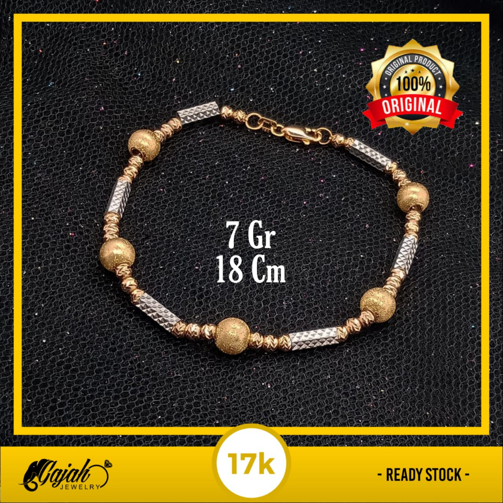 Gelang Emas 17K - 7 Gr Kadar 750 - 4644