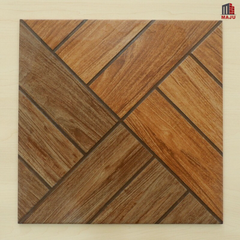 TEGEL KERAMIK LANTAI KASAR 40X40 MOTIF KAYU PSX75112