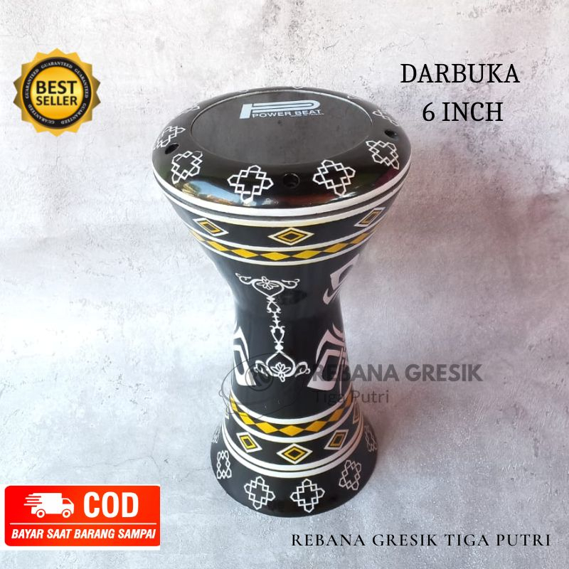 Darbuka Hadroh Asli Ukuran 6 inch