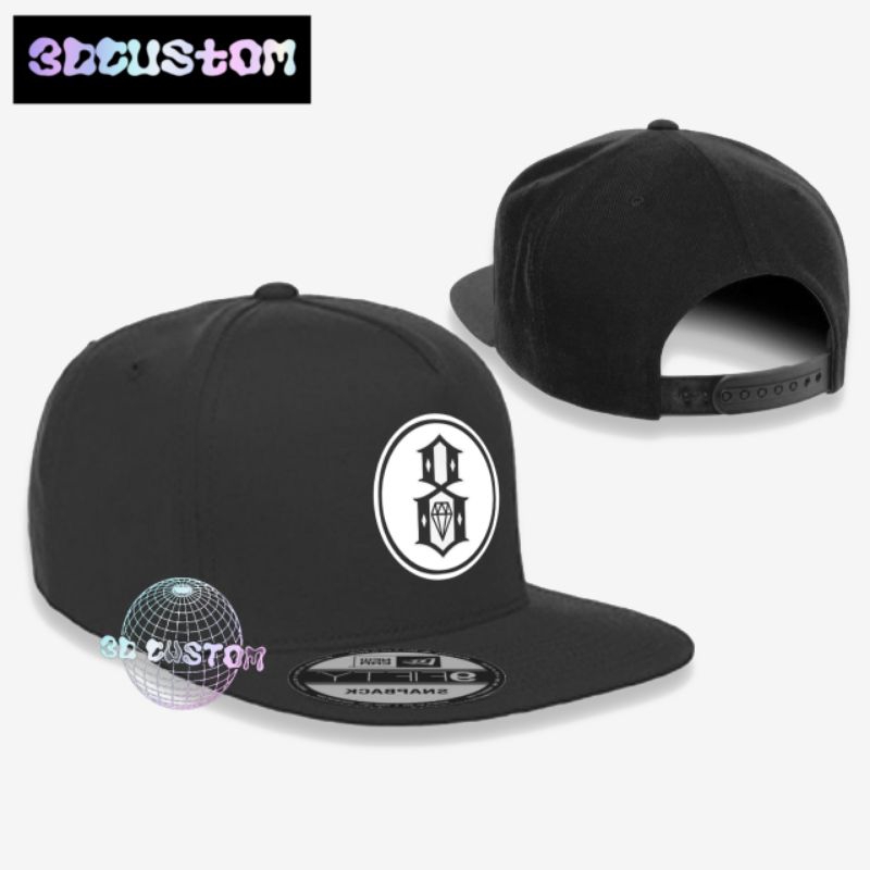 Topi snapback premium/topi trucker snapback jaring hiphop/topi distro pria wanita premium lokal bran