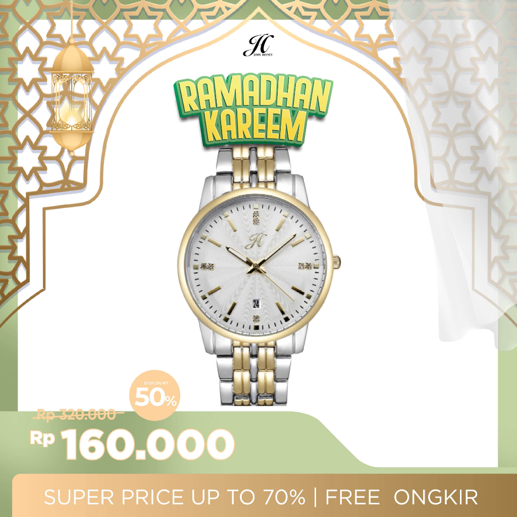 JIMS HONEY 6003 JAM TANGAN COUPLE ANTI AIR (FREE BOX KAYU EXCLUSIVE)