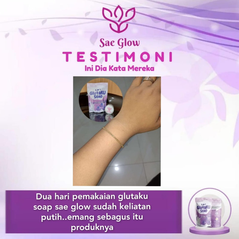 Qeila - Sabun Pemutih | Glutaku Soap 5 In 1 By Sae Glow | Netto 60gr