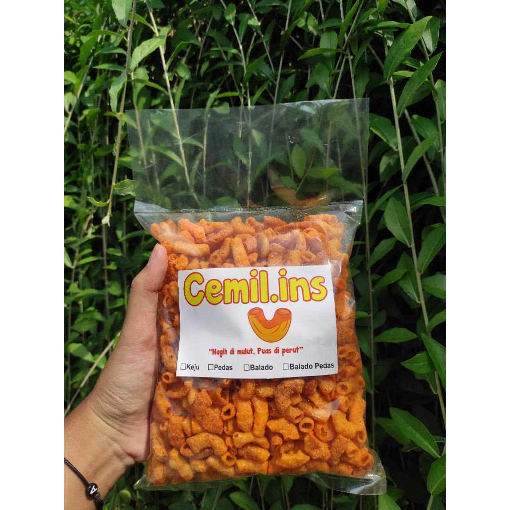 

Cemil.ins | 250 gram | Makaroni Balado | Makaroni Goreng Bantet | Cemilan Murah Nagih