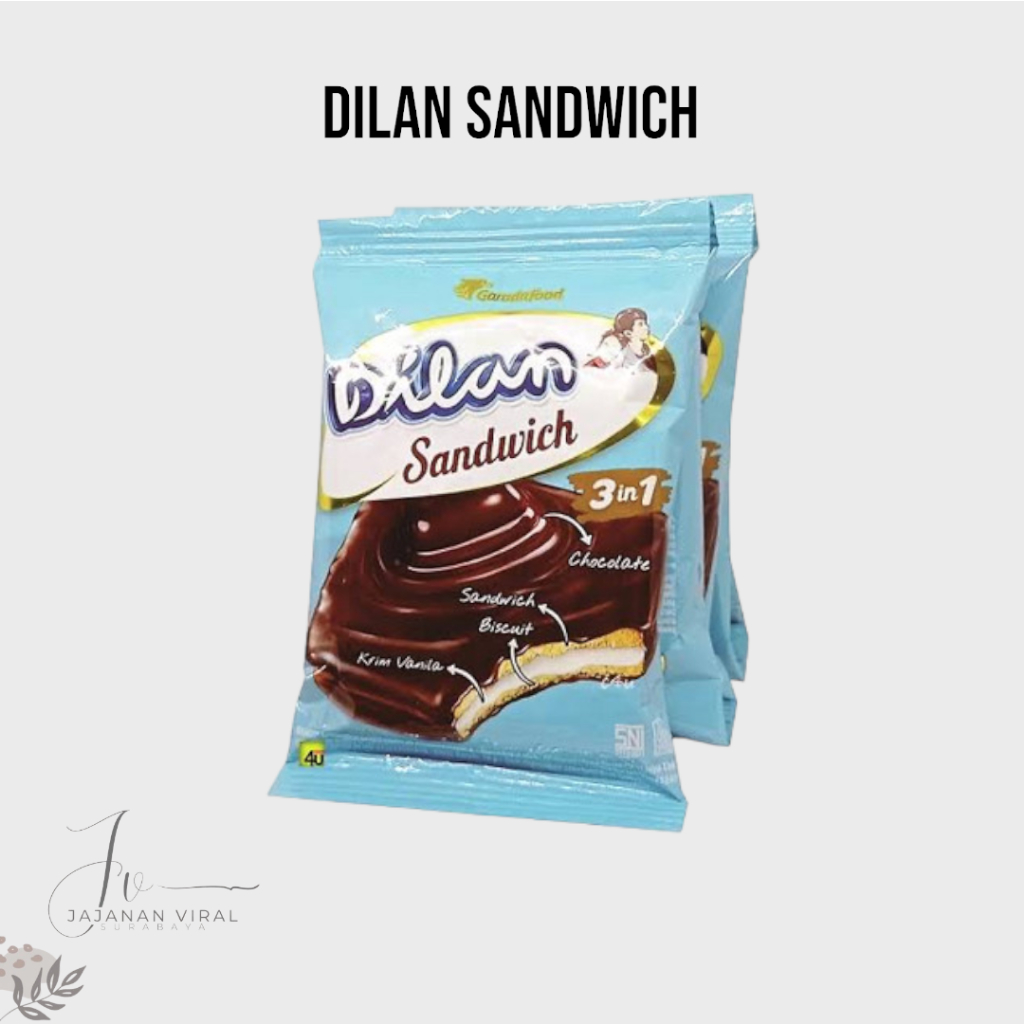 

DILAN SANDWICH 3IN1 BISCUITS COKELAT RENCENG 1PACK ISI 10BKS