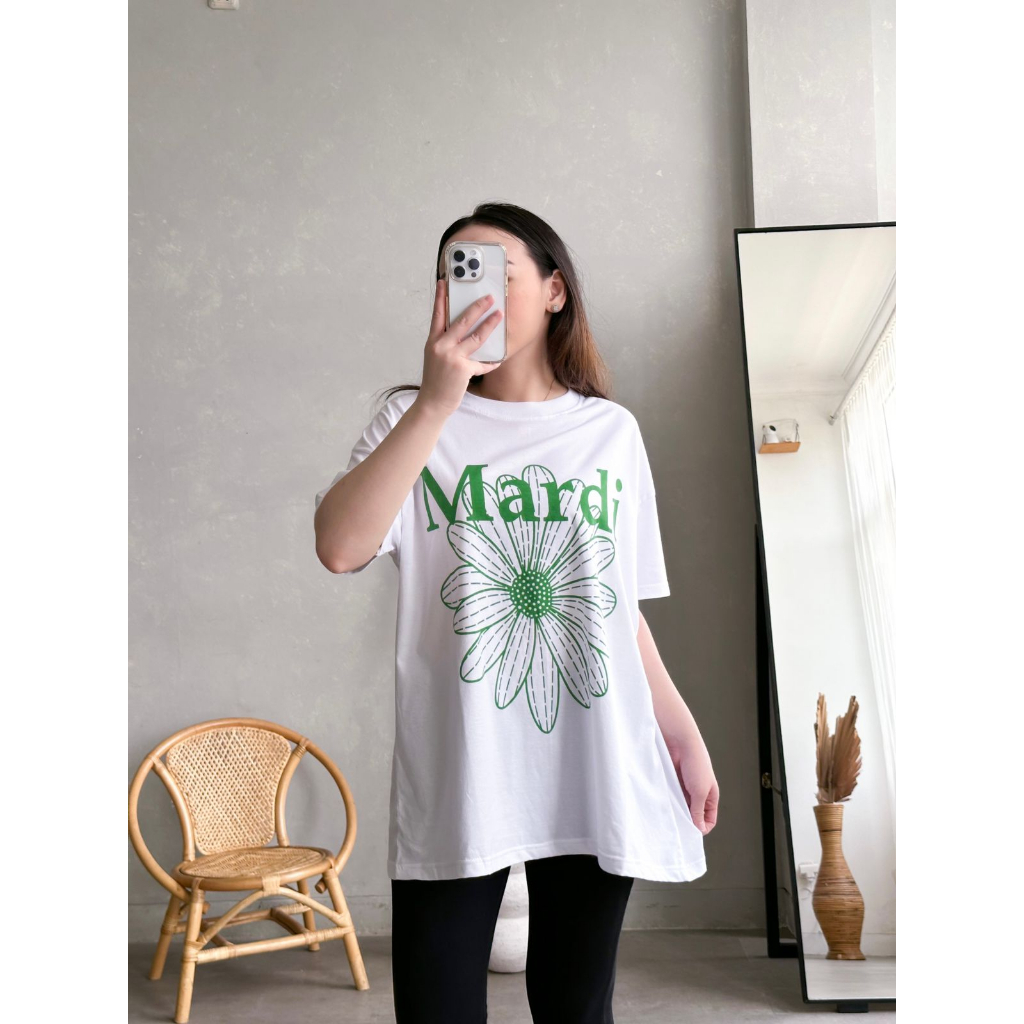 INFINITEE Kaos Wanita Ukuran Jumbo Bahan Katun Motif Terkini 120