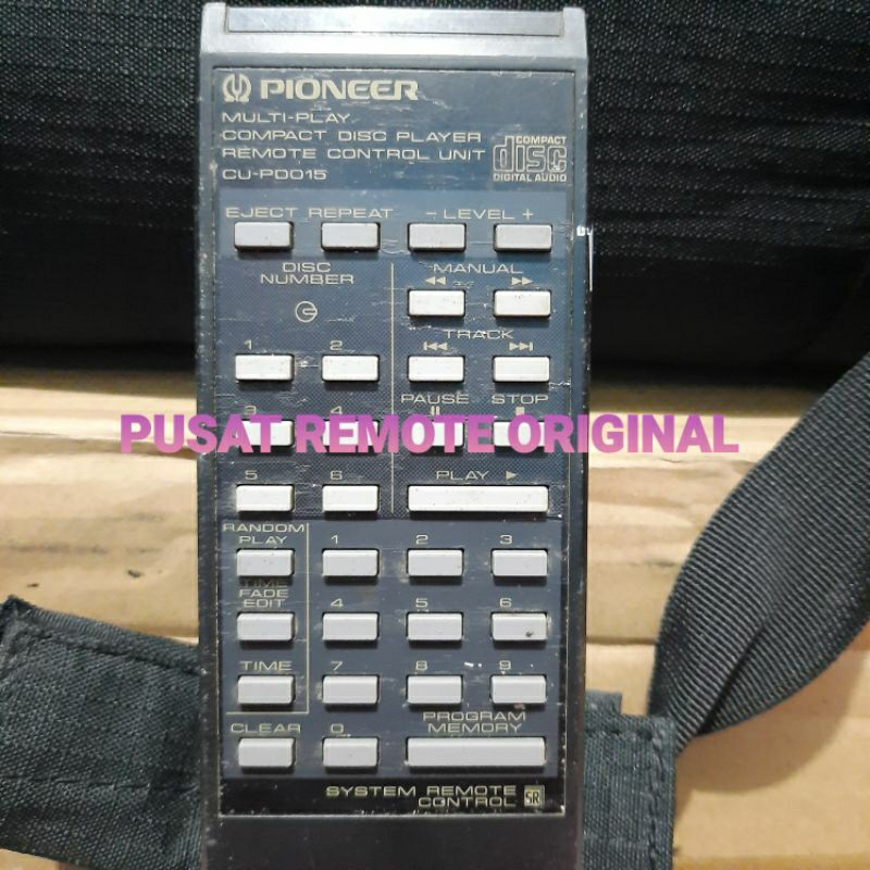 REMOTE REMOT COMPACT DISC PIONEER CU-PDO15 ORIGINAL ASLI