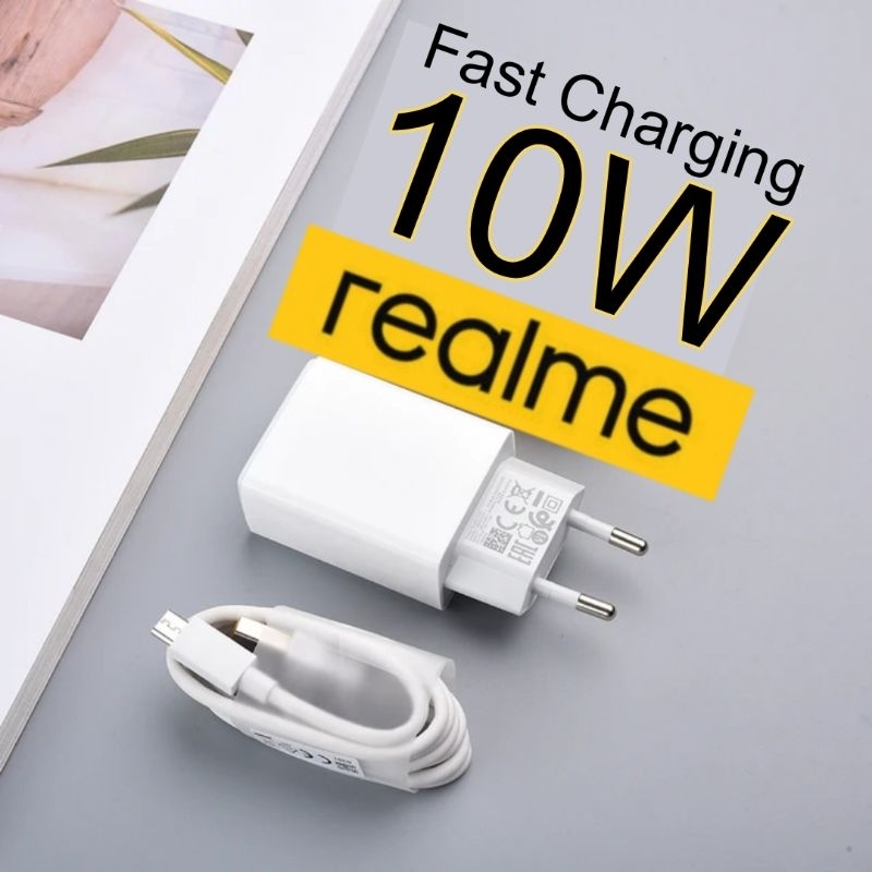 Fast Charger Realme 10 Watt Original 100% Micro USB  10W Original 100% Fast Charging