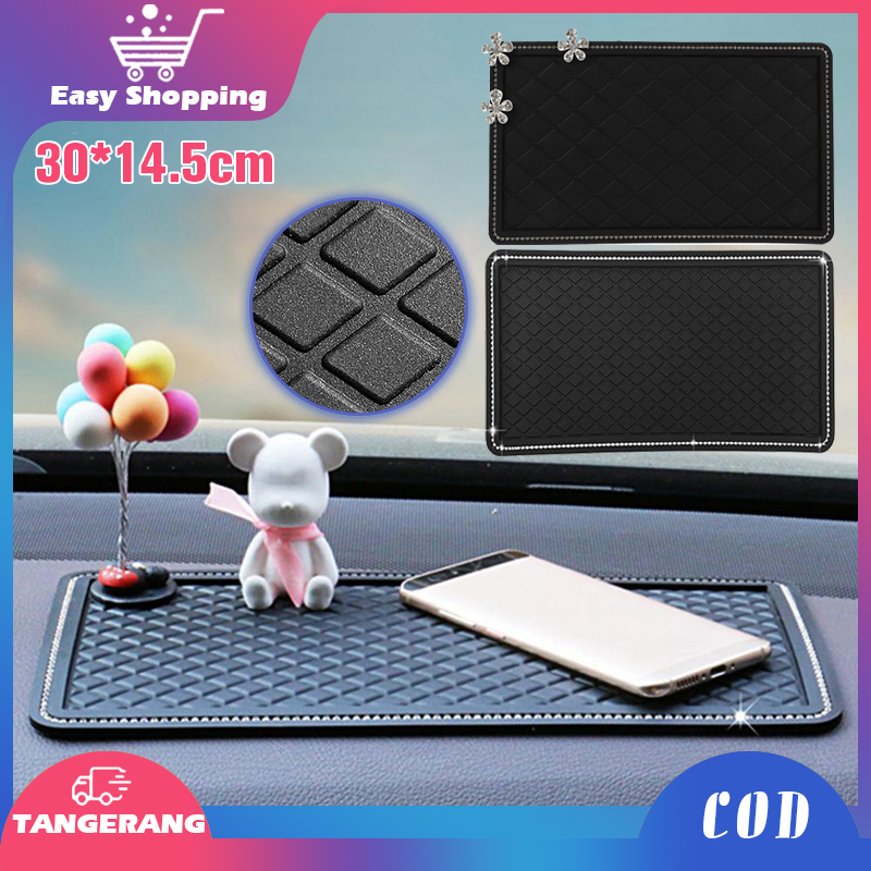 Tatakan dashboard Mobil Anti slip Alas Tatakan anti slip mat dashboard Mobil 15x30cm