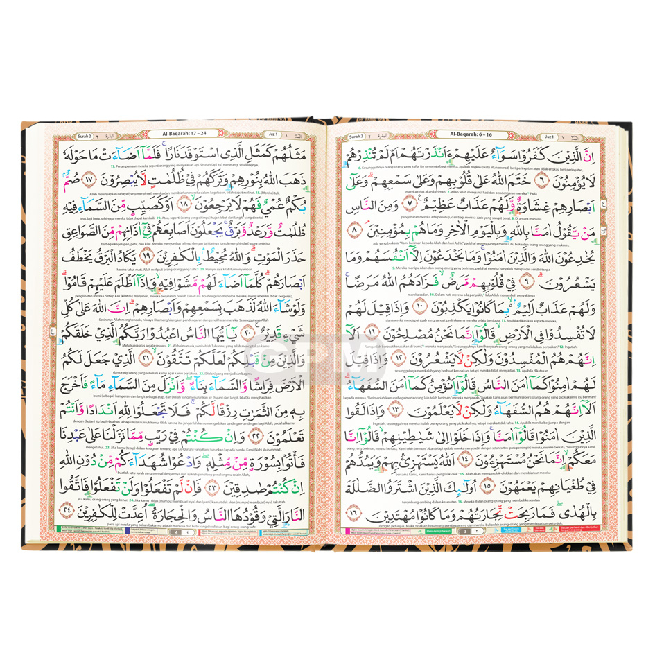 Al-Quran Jumbo Manula Lansia AL-KUBRO | Tajwid &amp; Terjemah | Waqaf Ibtida | 25x35cm