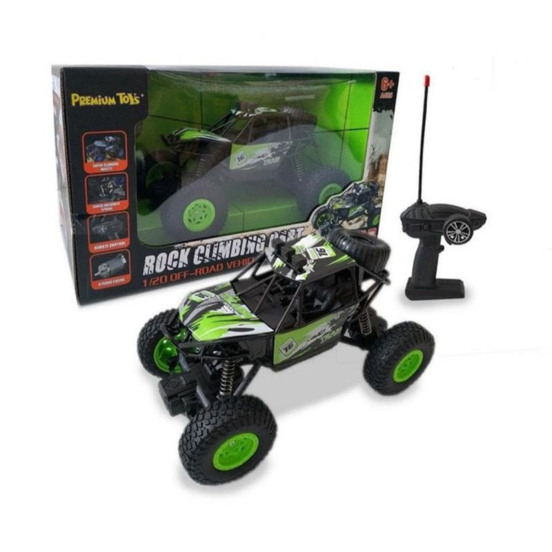 Mainan Remote Control Rock Climbing Cart 1:20 Off-Road Vehicle