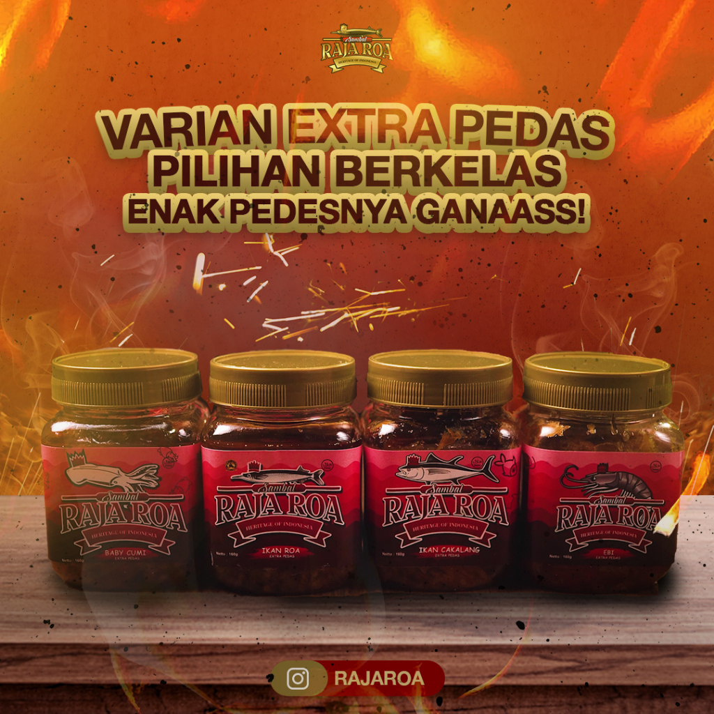 

Raja Roa | Sambal Raja Roa All Variant - Ekstra Pedas