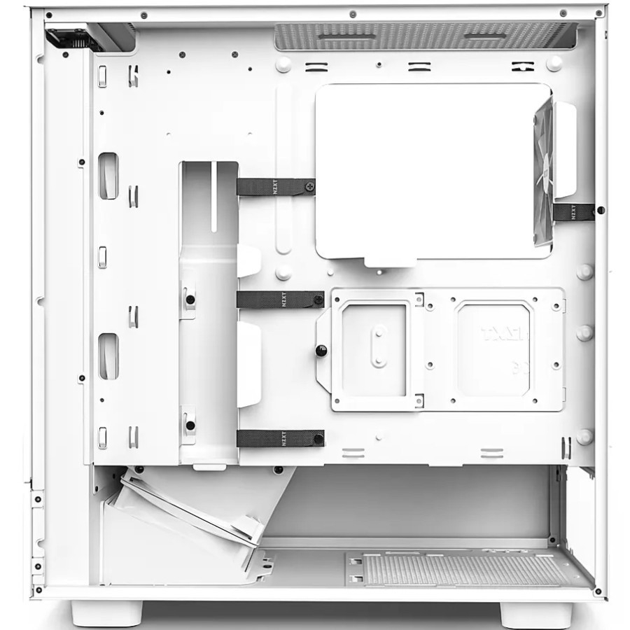 NZXT H5 Flow Matte White Mid Tower ATX Case Casing PC Free Fan