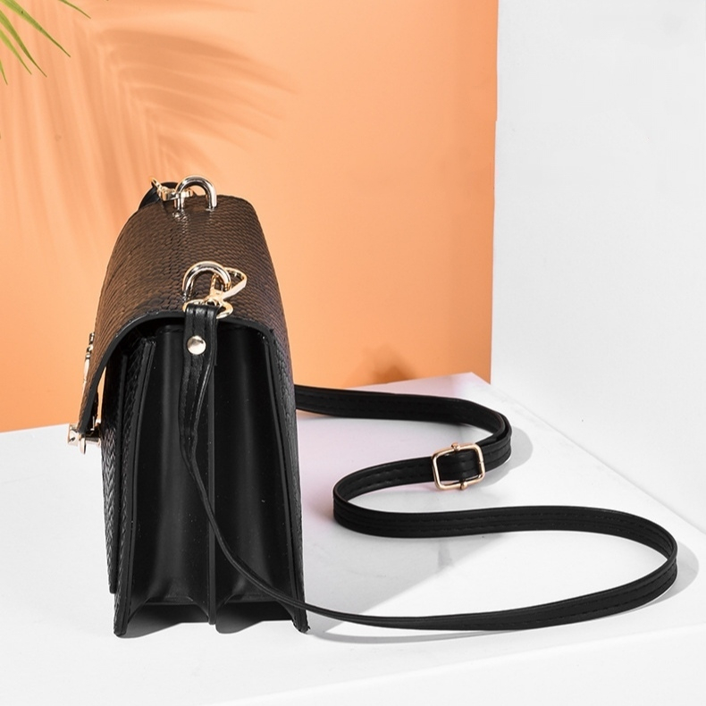 TAS SELEMPANG WANITA KULIT BRANDED IMPORT REMAJA KEKINIAN CEWEK MURAH TERBARU FASHION HITAM PEACHY TA783B5 PESTA SLING BAG KOREA PREMIUM CASUAL SIMPLE