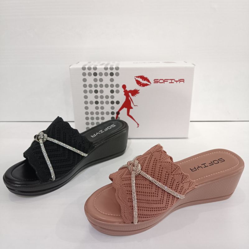 Sandal Wedges Sofiya 6cm tipe 7977-8 | Sandal Sofiya 7977-8 | Sandal Import Sofiya | Sandal Impor Sofiya | Sandal Fashion Sofiya