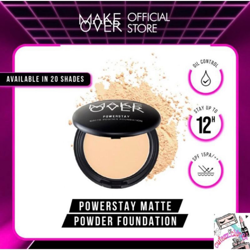 ☃️Cutezz_Ching1☃️Make Over Powerstay Matte Powder Foundation 12g