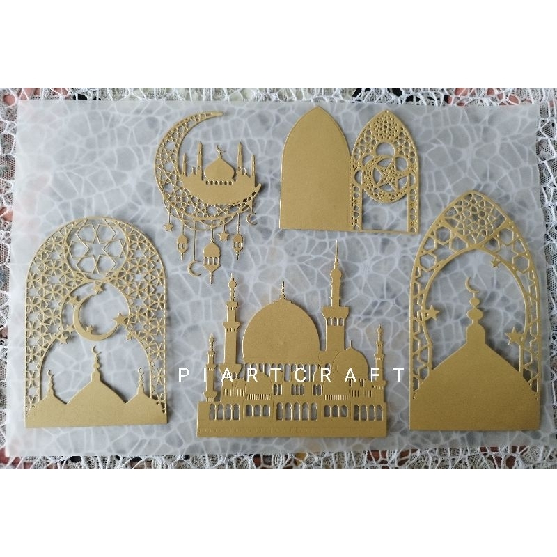 

seri RAMADAN - Dies cut / cut dies DIY scrapbook / vintage journal / album / diary