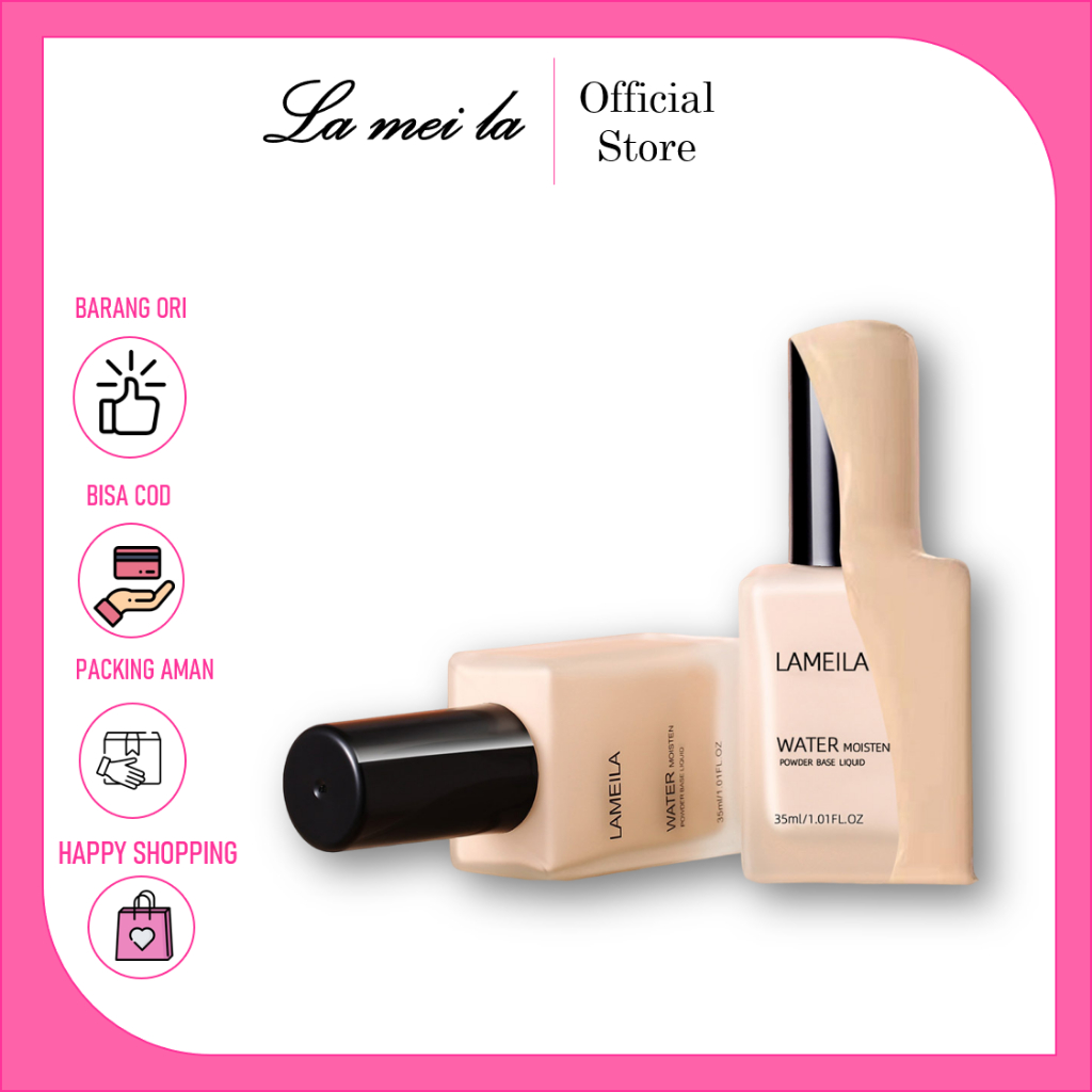 Lameila Light Concealer Foundation Cair Tahan Air LM-3069