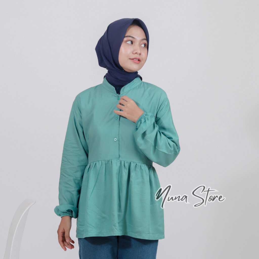 Nuna Store x Kalaya Blouse Wanita Kalaya Blouse Rae Wanita Polos