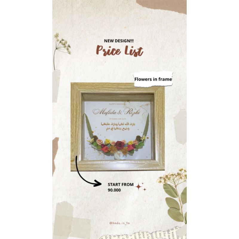 MAHAR/KADO WISUDA/KADO ULTAH/KADO NIKAHAN/KADO KEKINIAN/KADO ANTI-MAINSTREAM