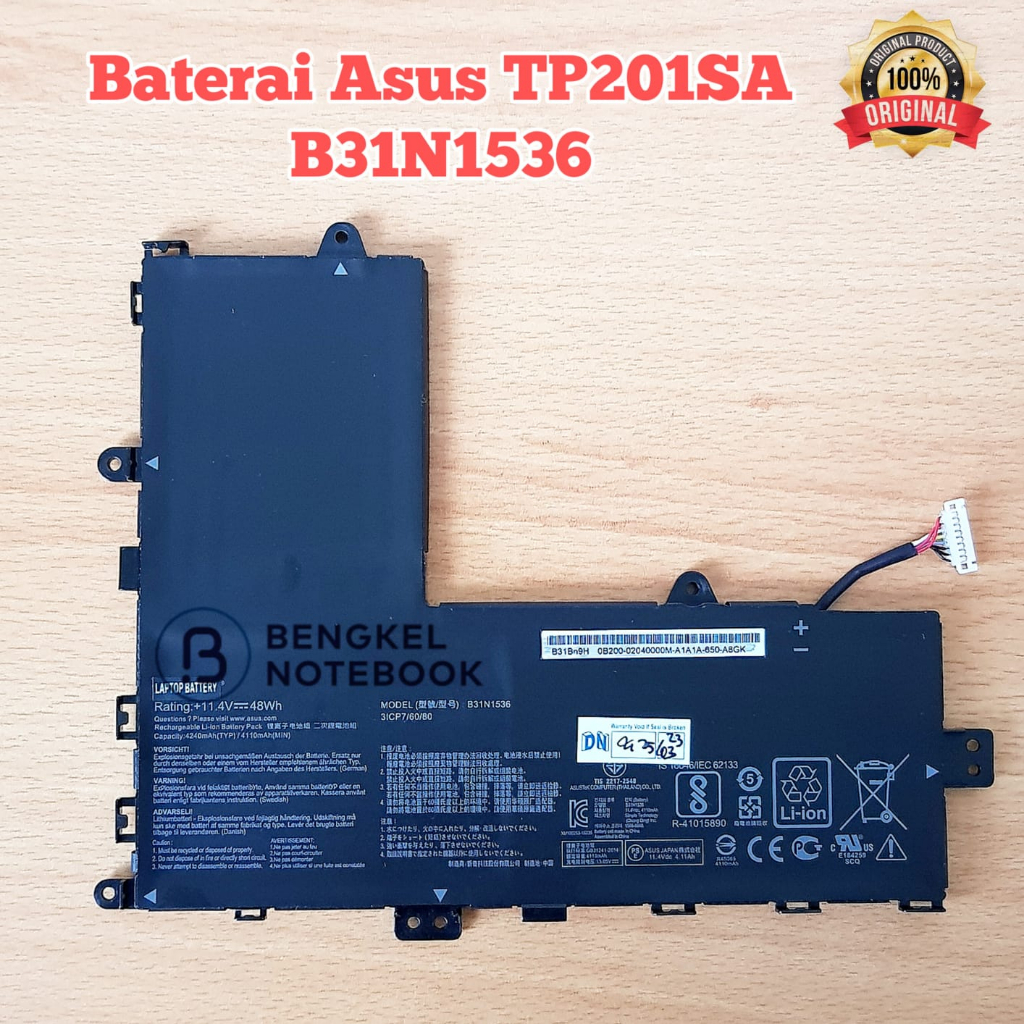 Baterai Asus TP201SA TP201S B31N1536 TP201 Original