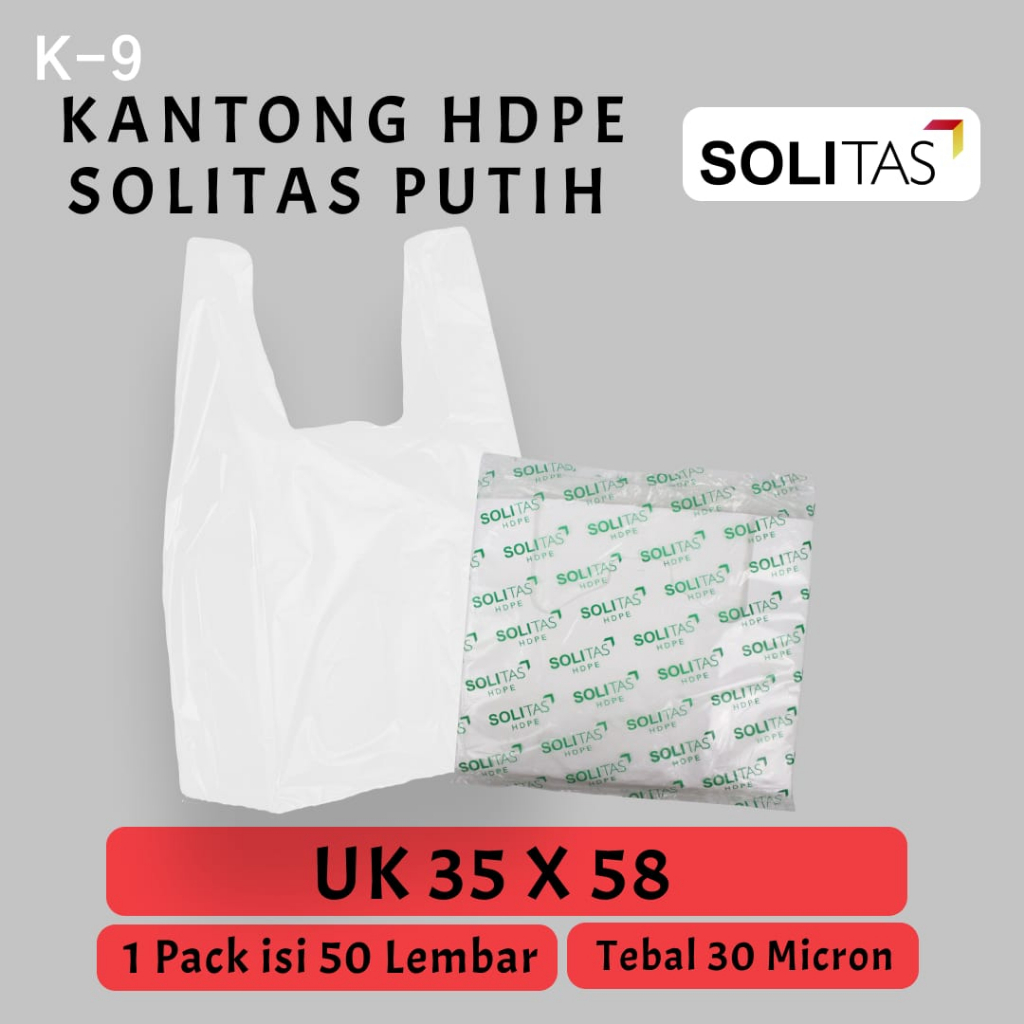 Kantong Plastik Kresek Putih Susu Tebal UK 35x58 HDPE