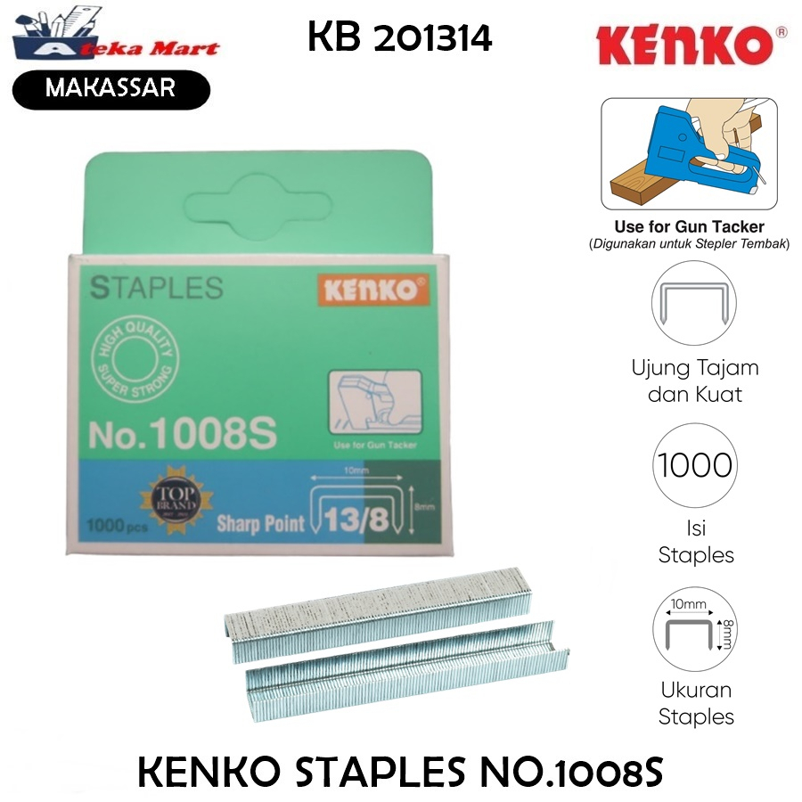 

[PCS] KENKO STAPLES NO.1008S [13/8]
