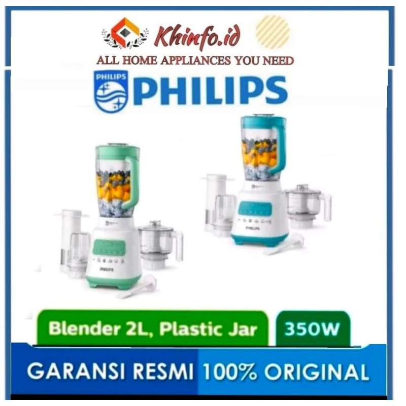 BLENDER 4IN1 PHILIPS HR2223 PHILIPS Blender HR- 2223 Blender Plastik blender  2 liter 100% ORI