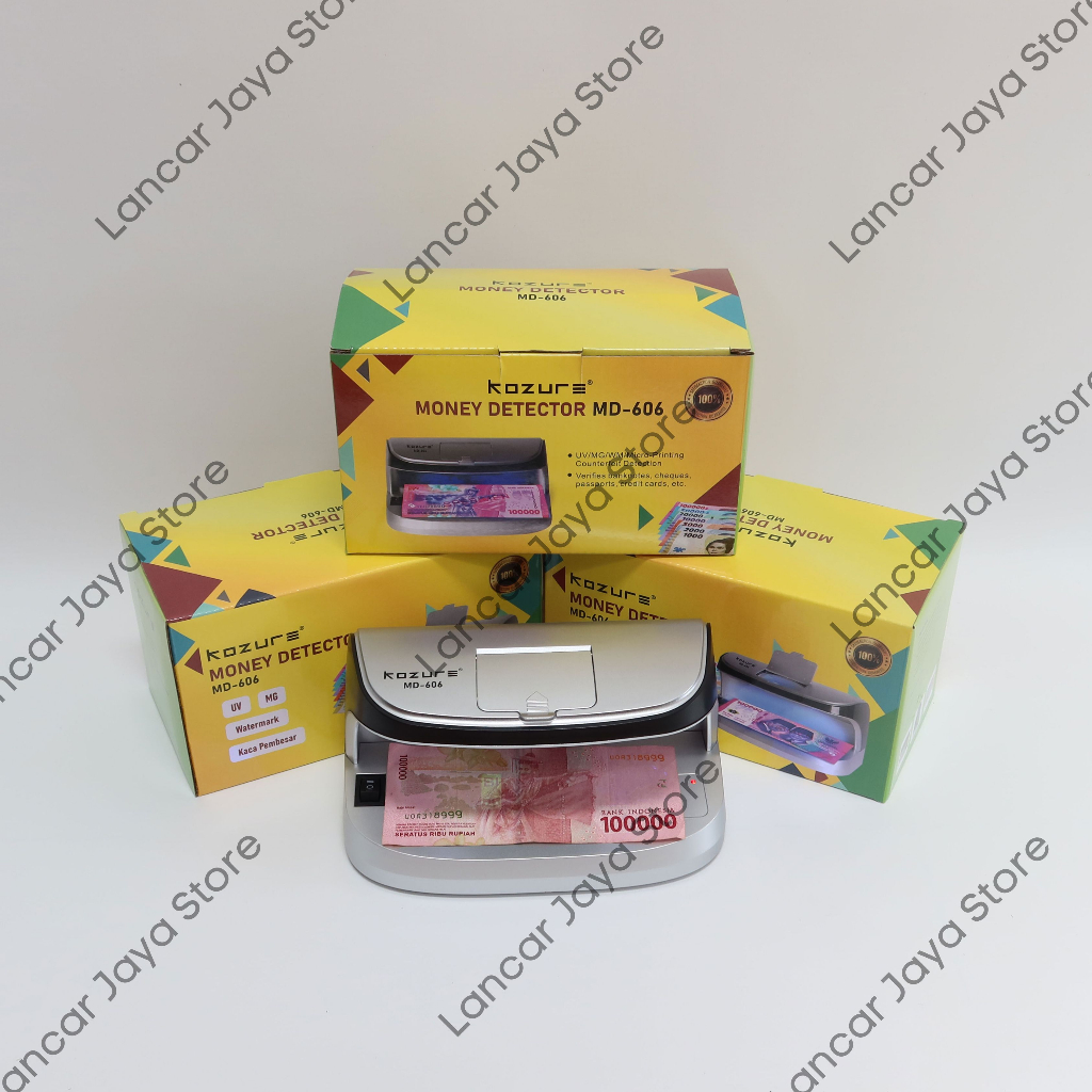 Money Detector Kozure MD-606 Lampu UV Deteksi Uang Palsu Kozure MD606