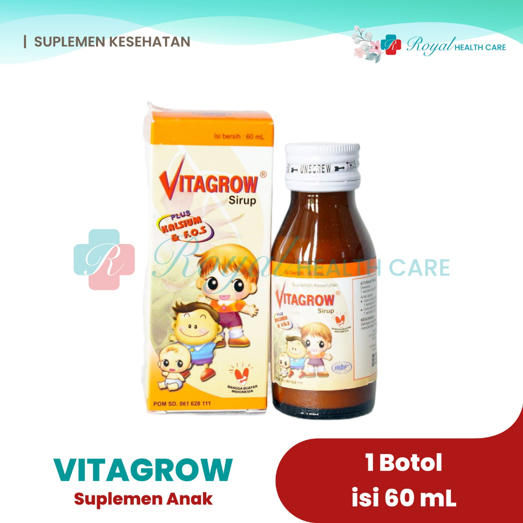 VITAGROW SIRUP 60 ML Meningkatkan Nafsu Makan dan Memperbaiki Fungsi Pencernaan