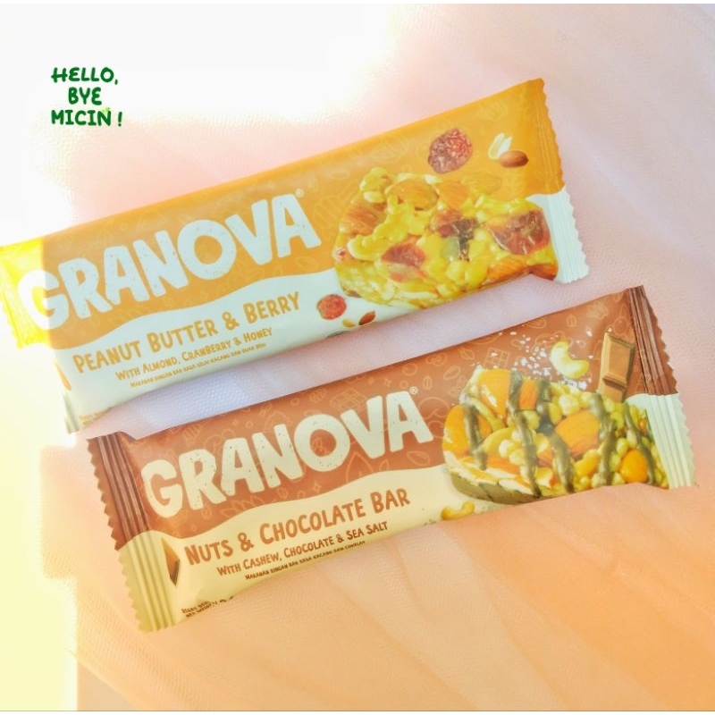 

Granola Granova Peanut Choco Bar Healthy Snack 26gr