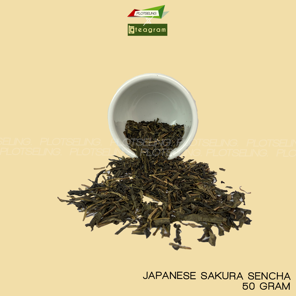 Teh Hijau Single Origin JAPANESE SAKURA SENCHA Kemasan 50gr Teh Seduh Rumahan Teh Seduh Kafe Daun Teh Hijau Asli Bukan Teh Bunga Mix Tea Blend Minuman Teh Sehat Diet Wanita